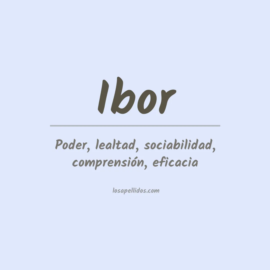 Apellido Ibor