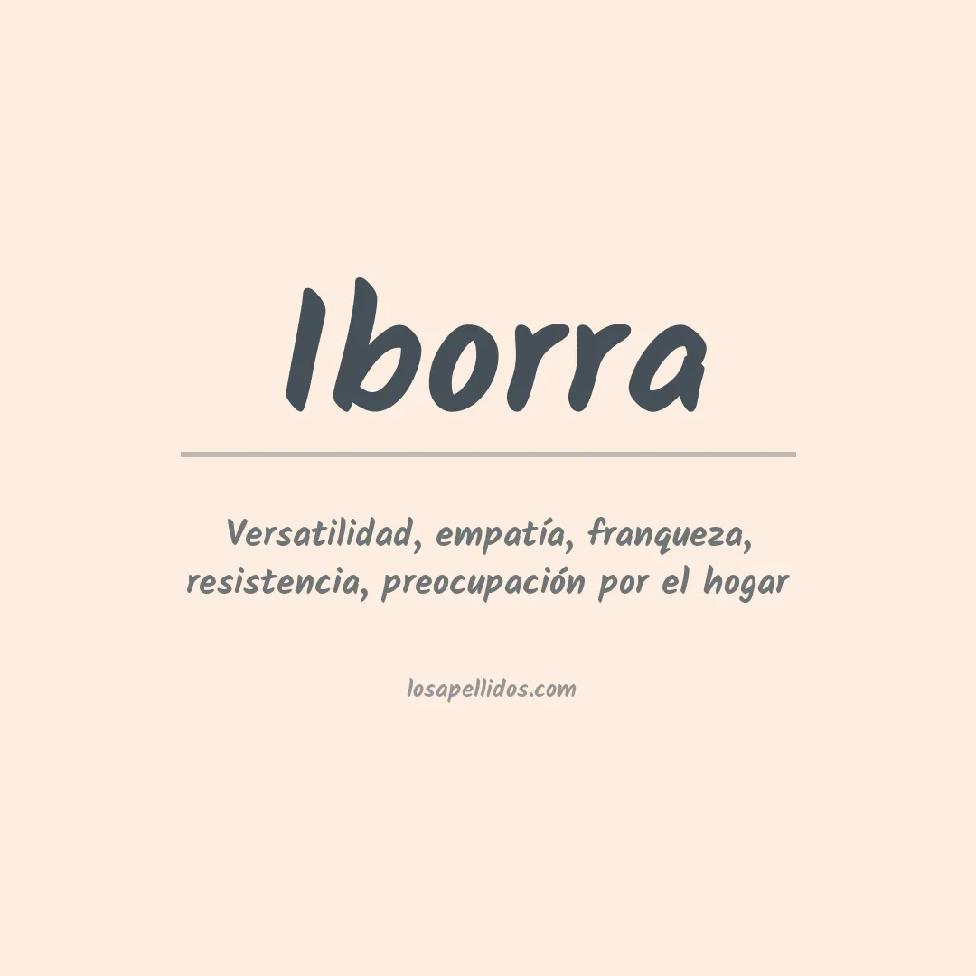 Apellido Iborra