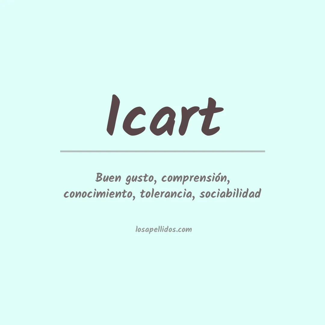 Apellido Icart