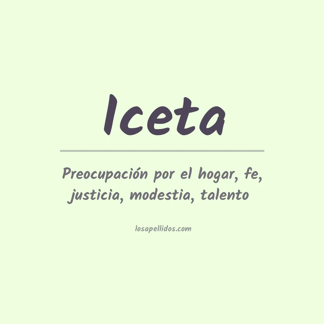 Apellido Iceta