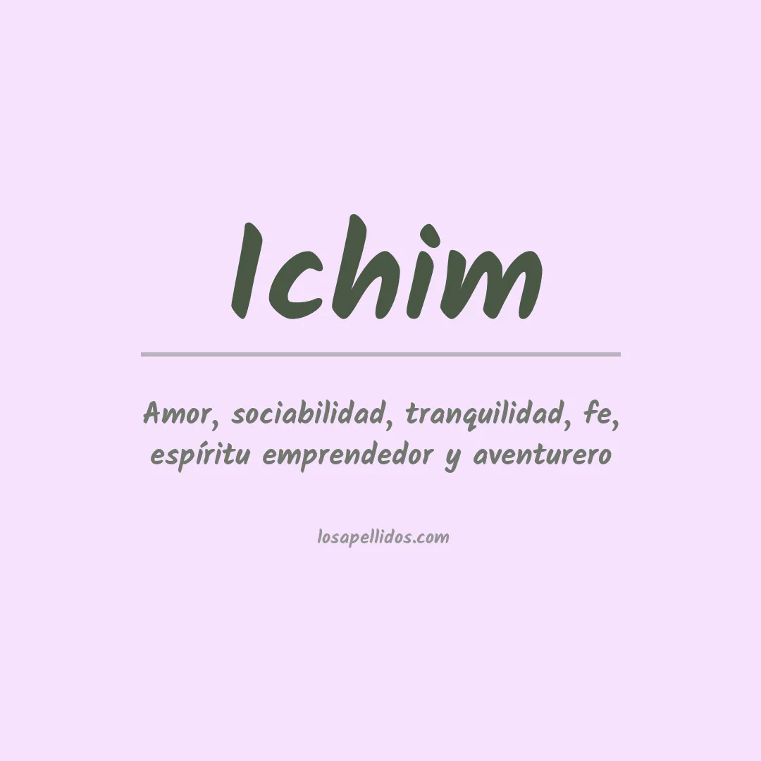 Apellido Ichim