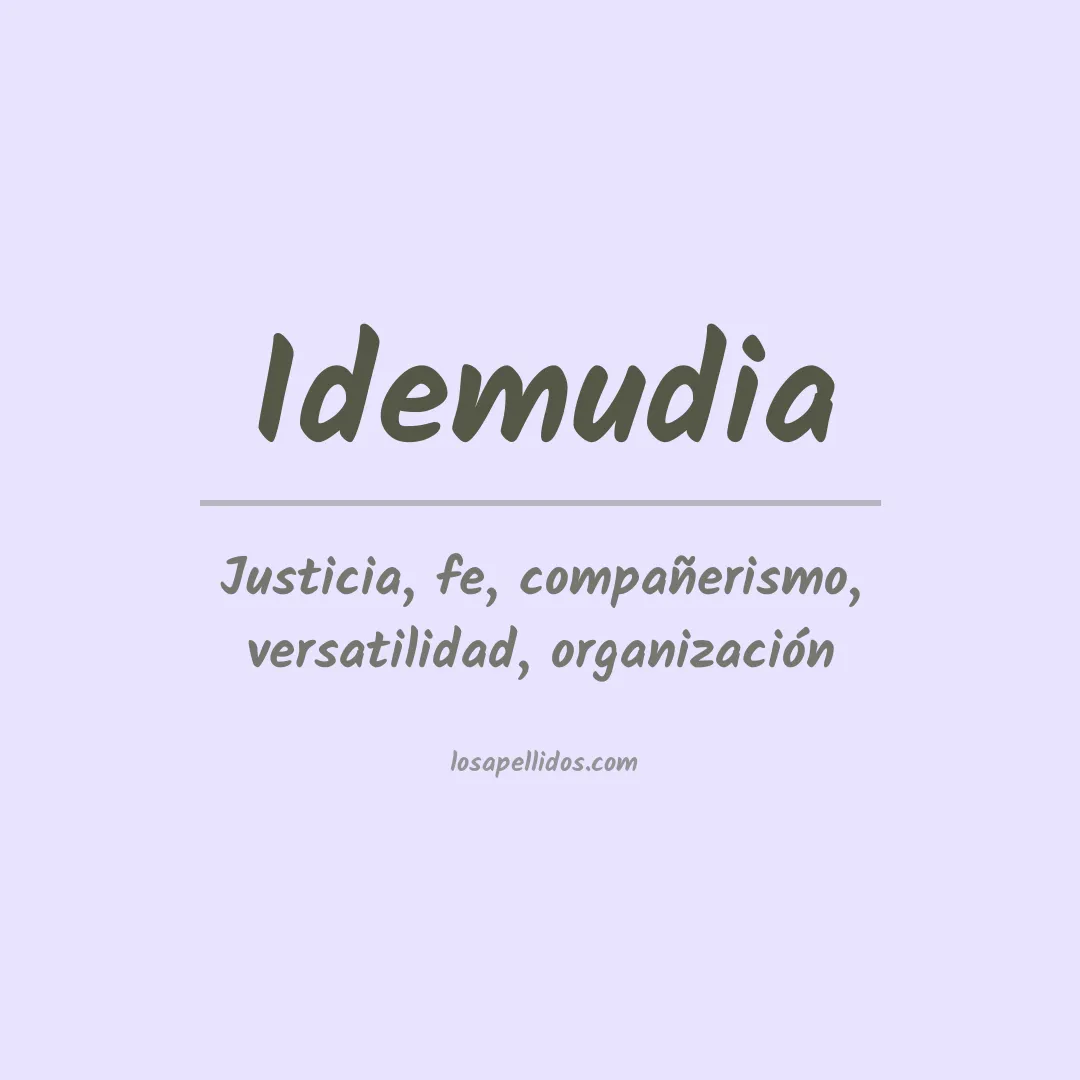 Apellido Idemudia