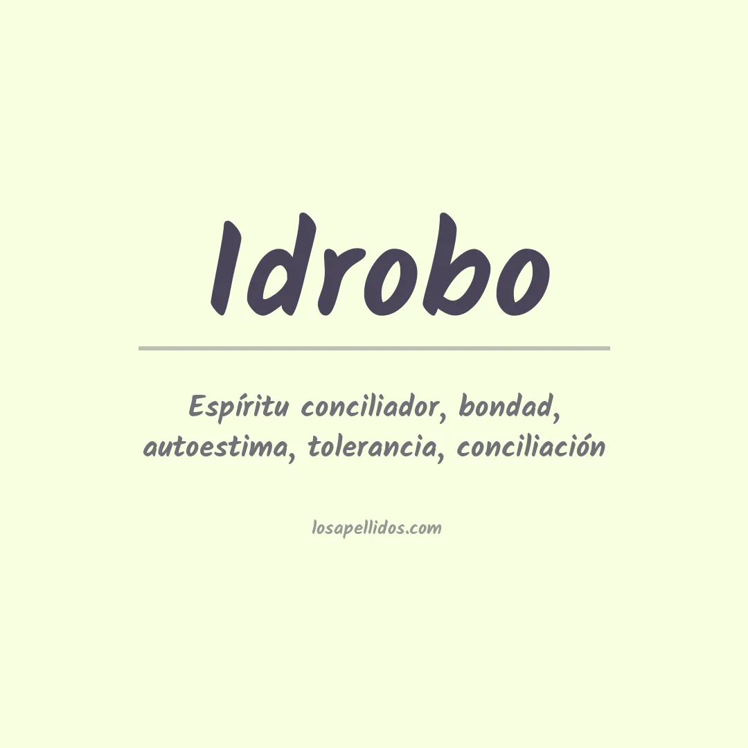 Apellido Idrobo