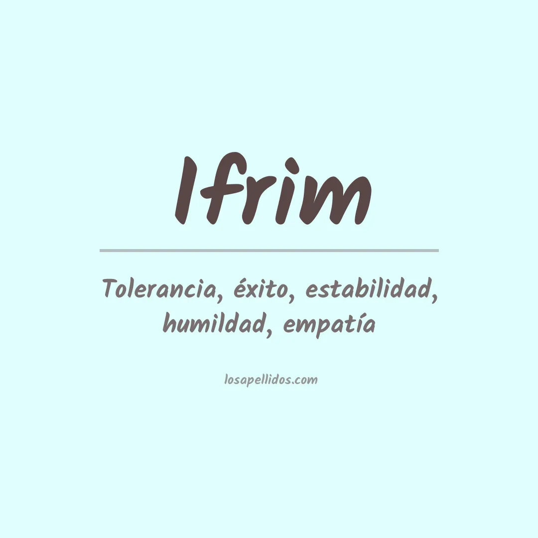 Apellido Ifrim