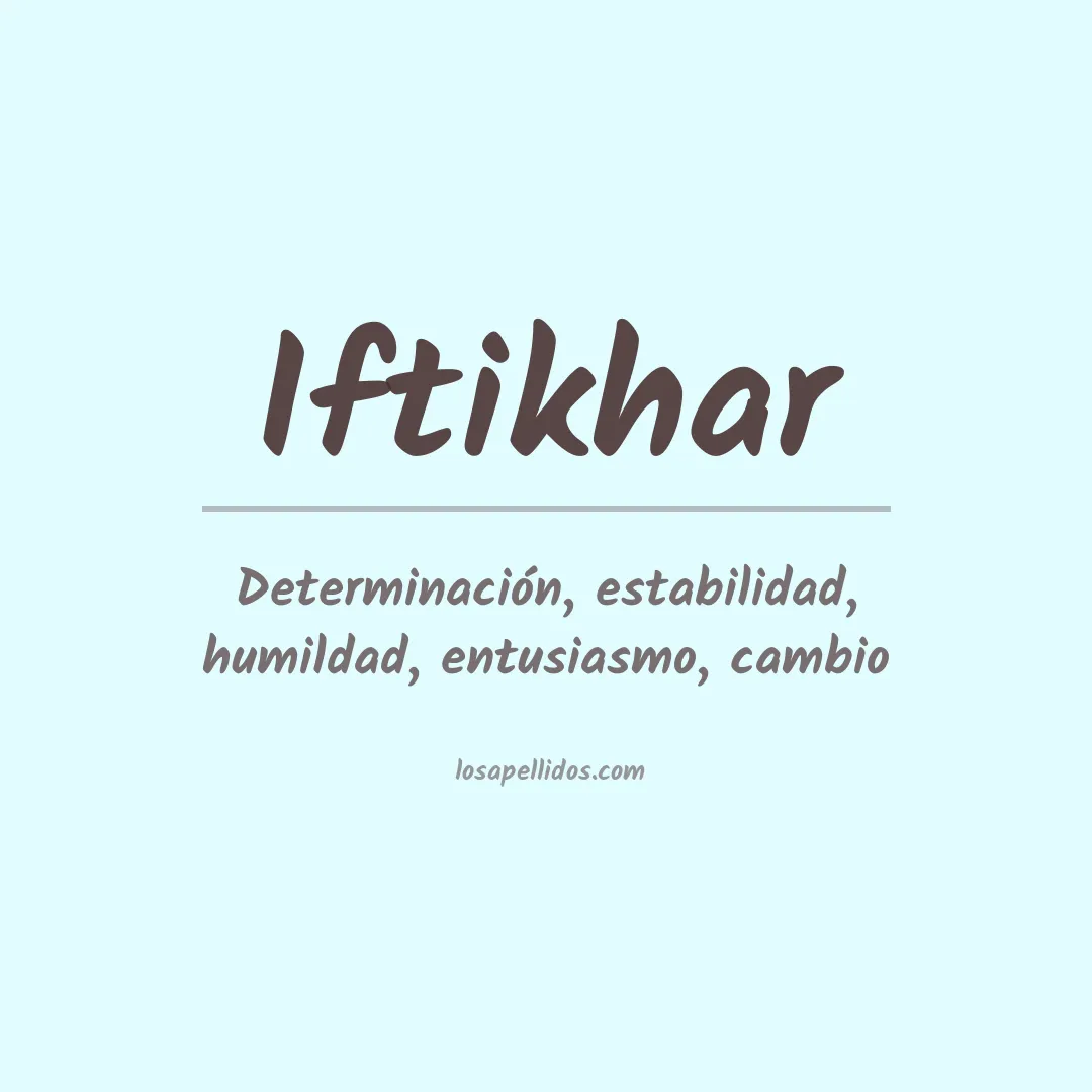 Apellido Iftikhar
