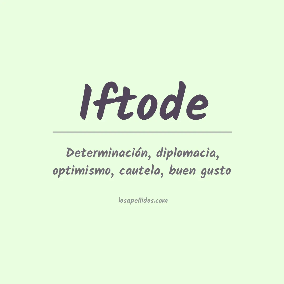 Apellido Iftode