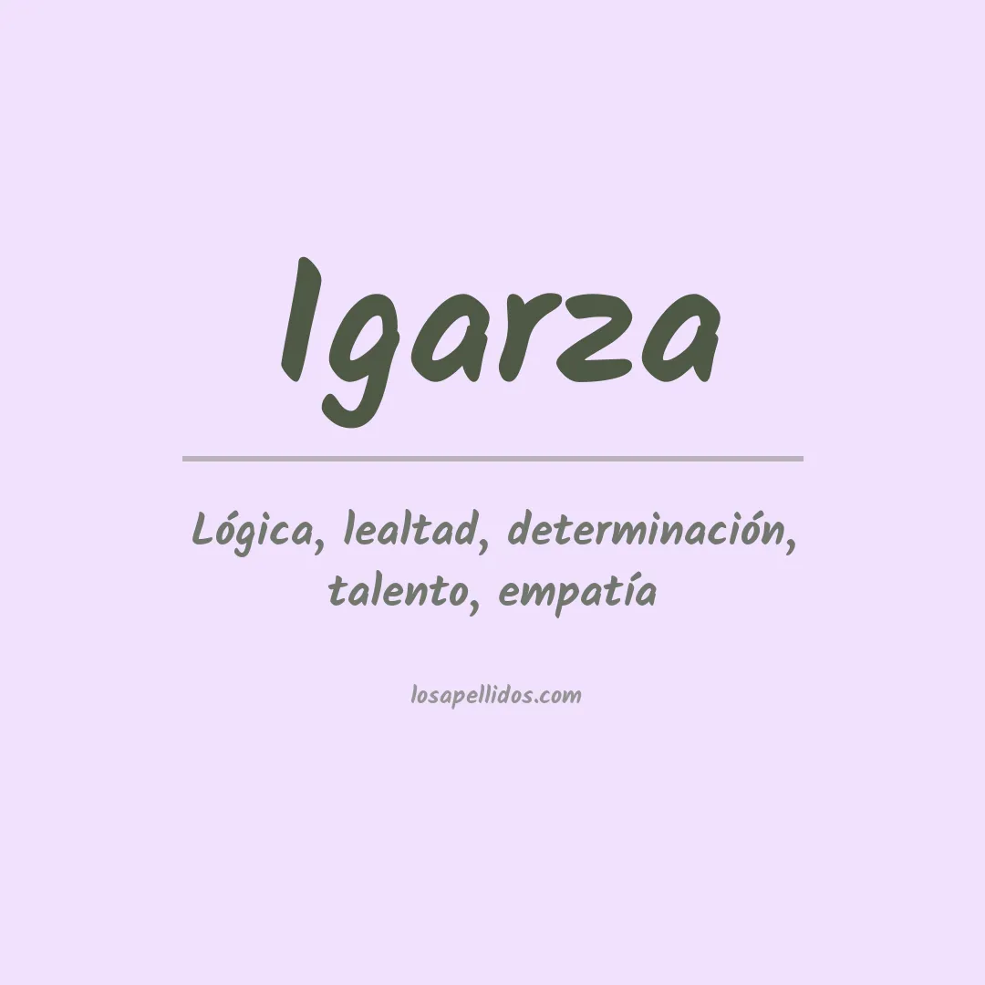 Apellido Igarza