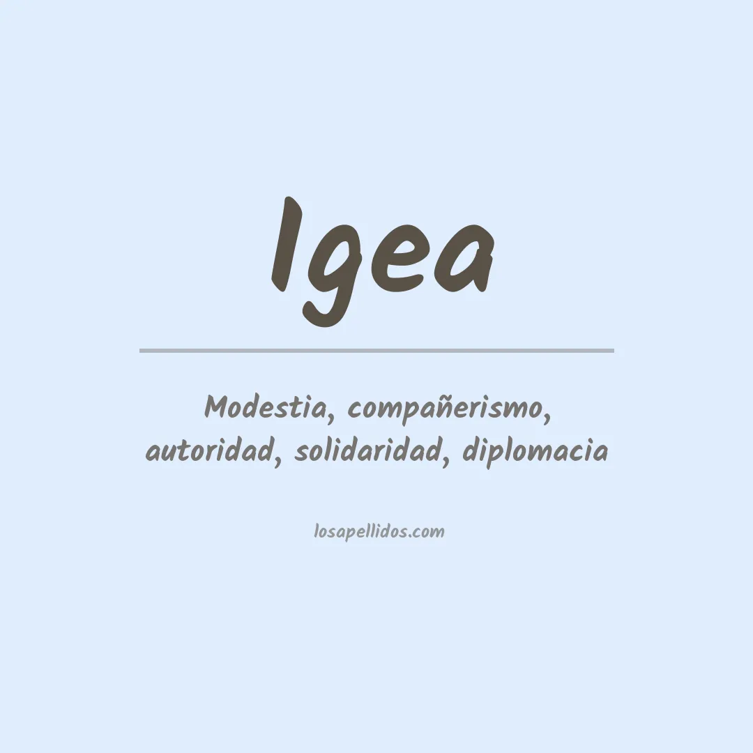 Apellido Igea
