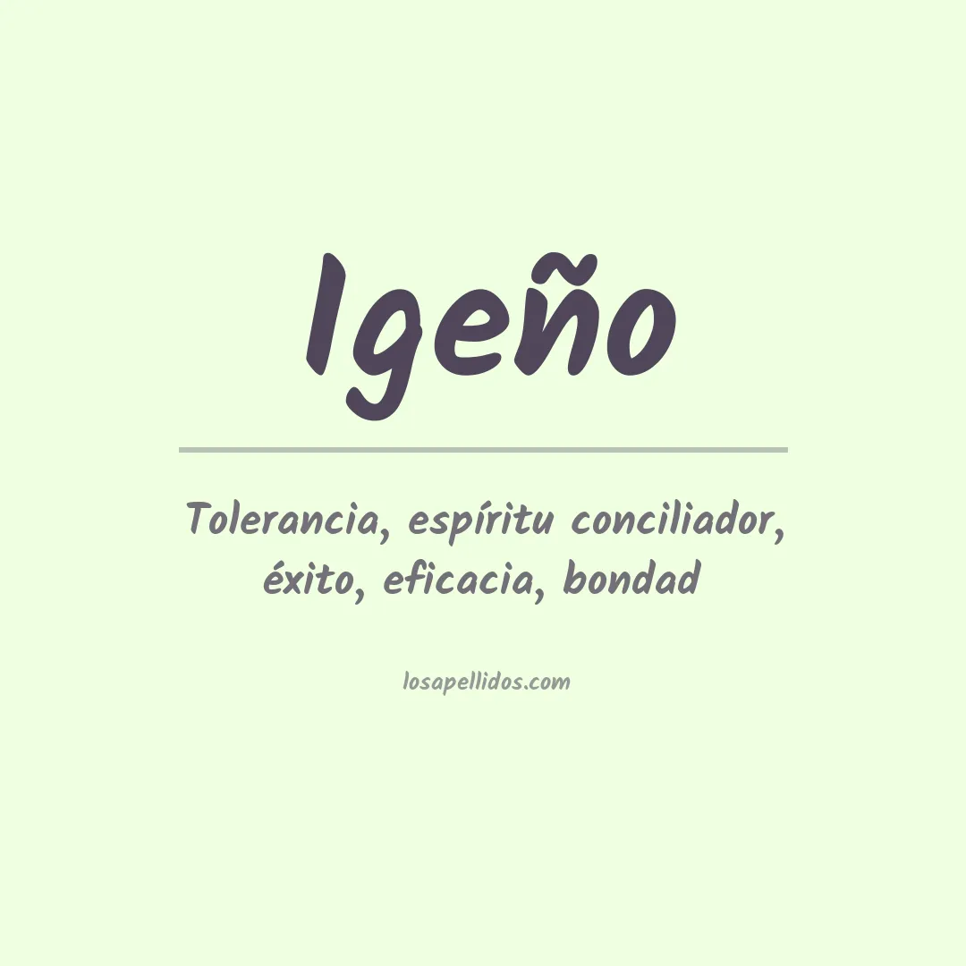 Apellido Igeño