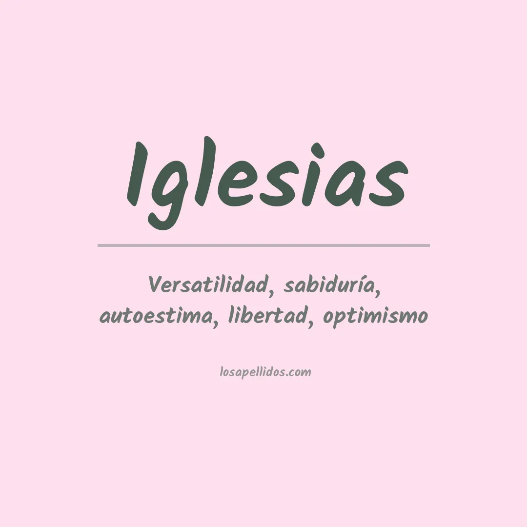Apellido Iglesias
