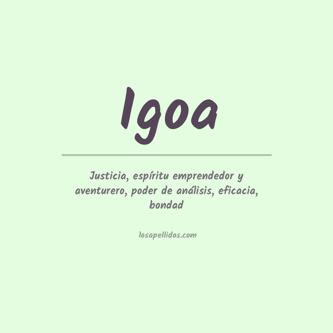 Apellido Igoa