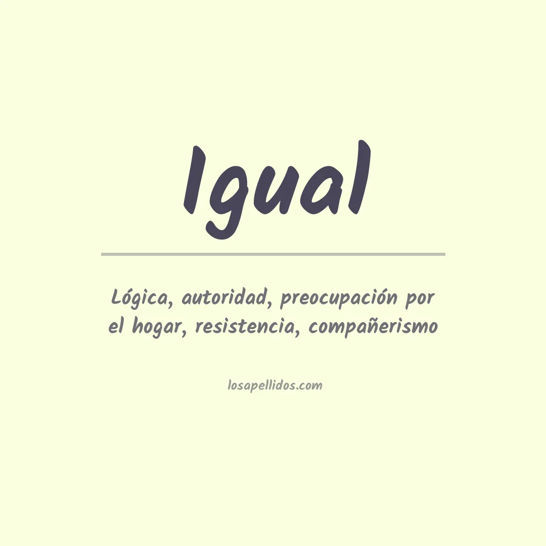 Apellido Igual