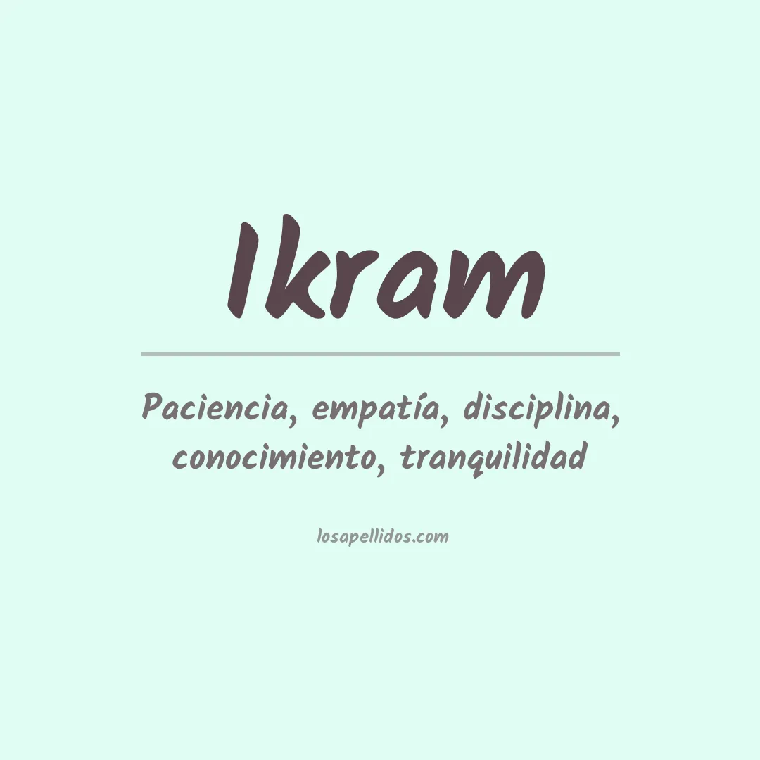 Apellido Ikram