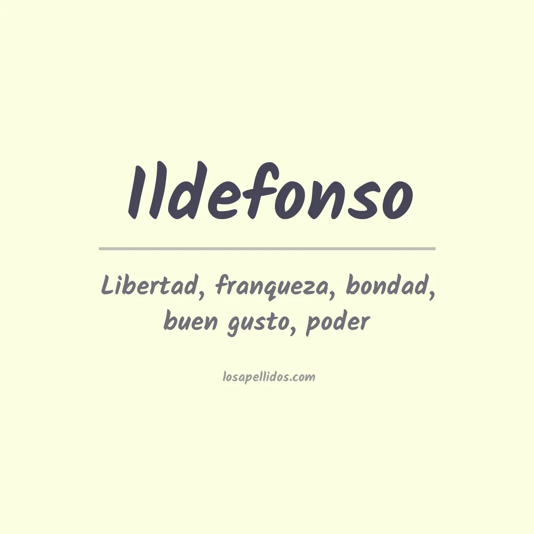 Apellido Ildefonso