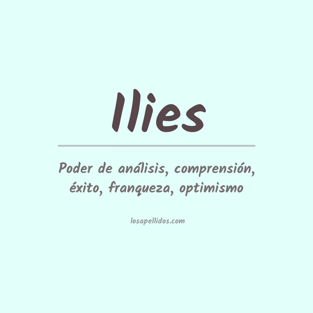 Apellido Ilies