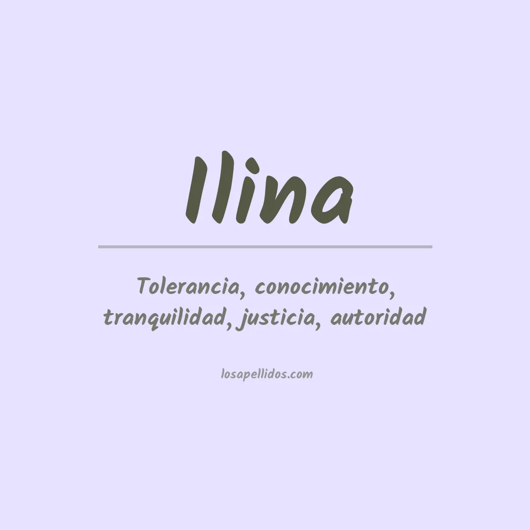 Apellido Ilina
