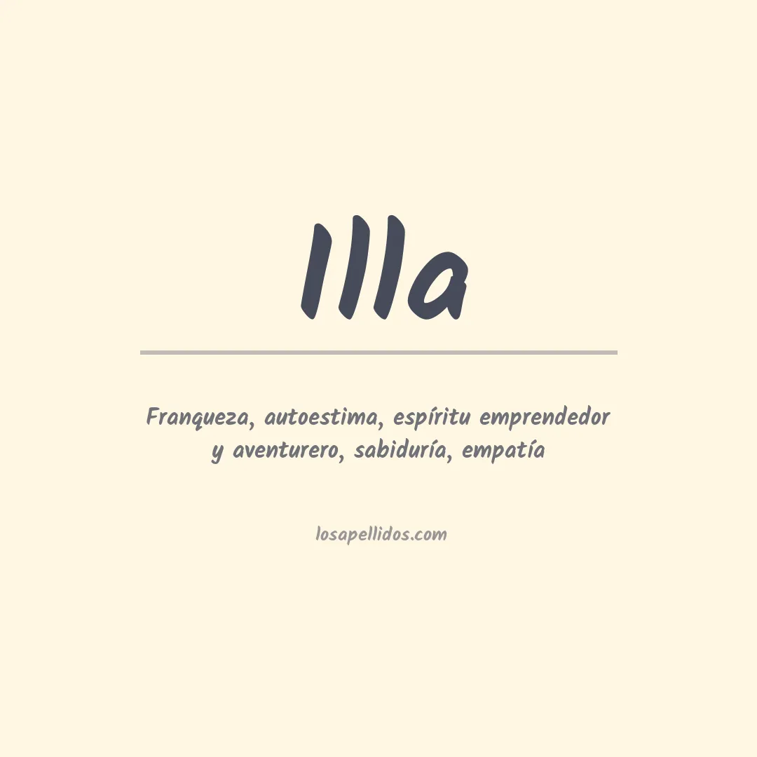 Apellido Illa