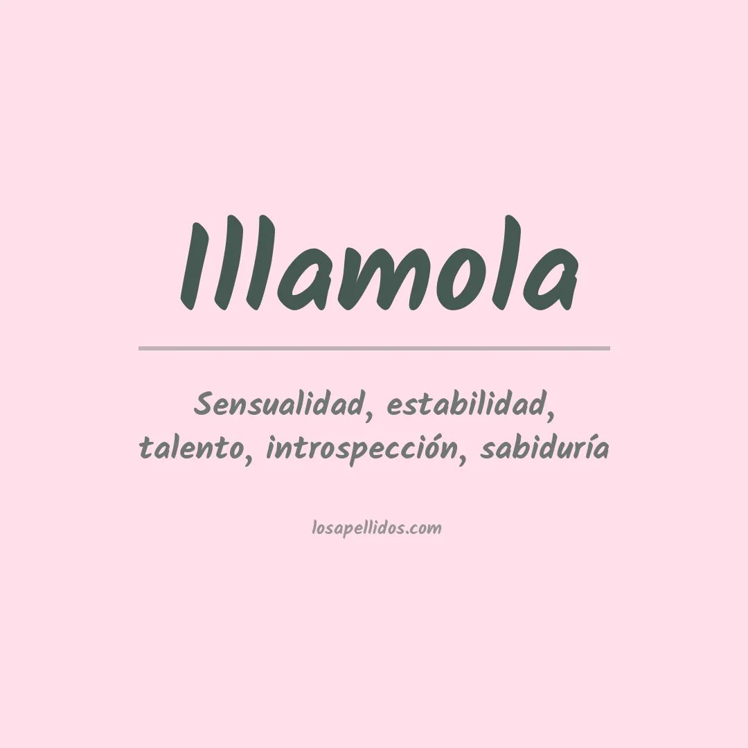 Apellido Illamola