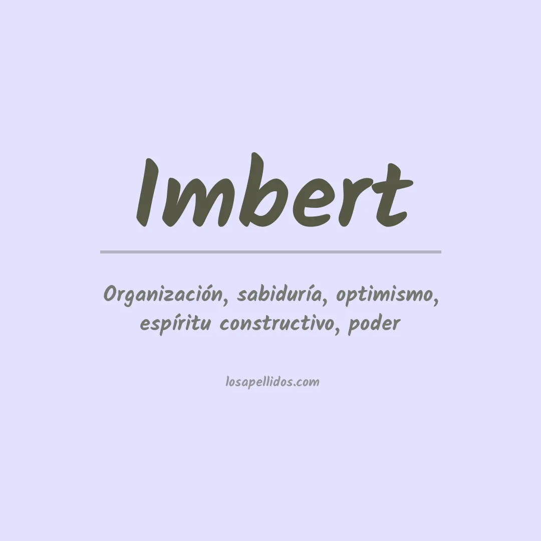 Apellido Imbert