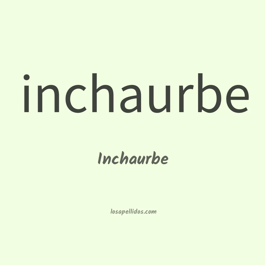 Inchaurbe en chino