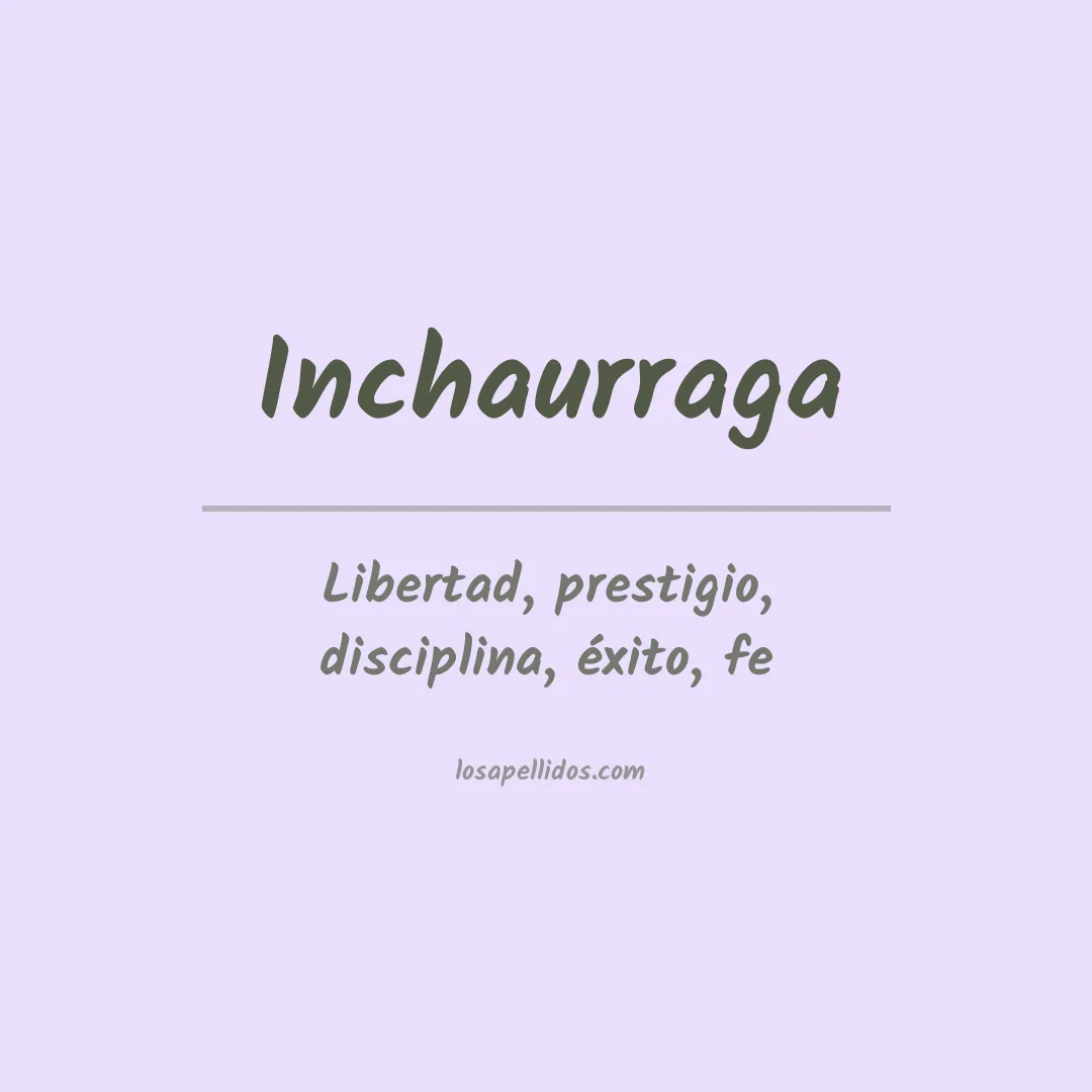 Apellido Inchaurraga