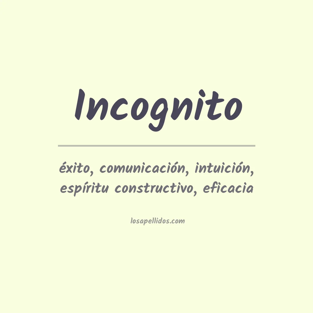 Apellido Incognito
