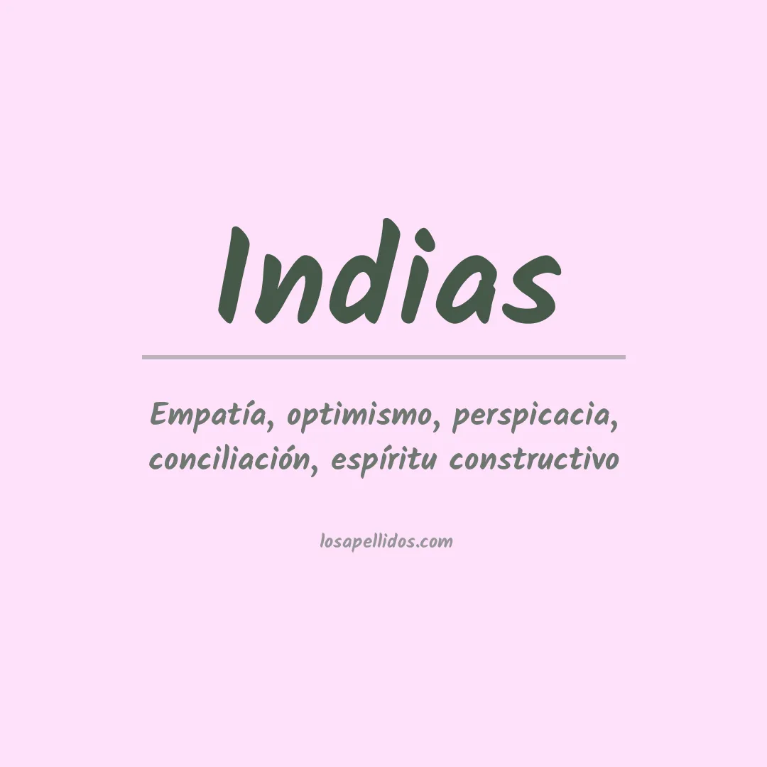 Apellido Indias
