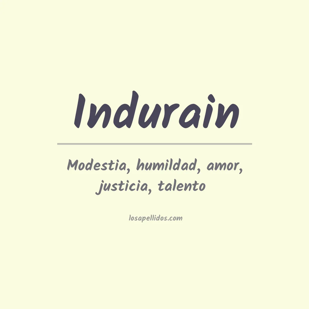 Apellido Indurain