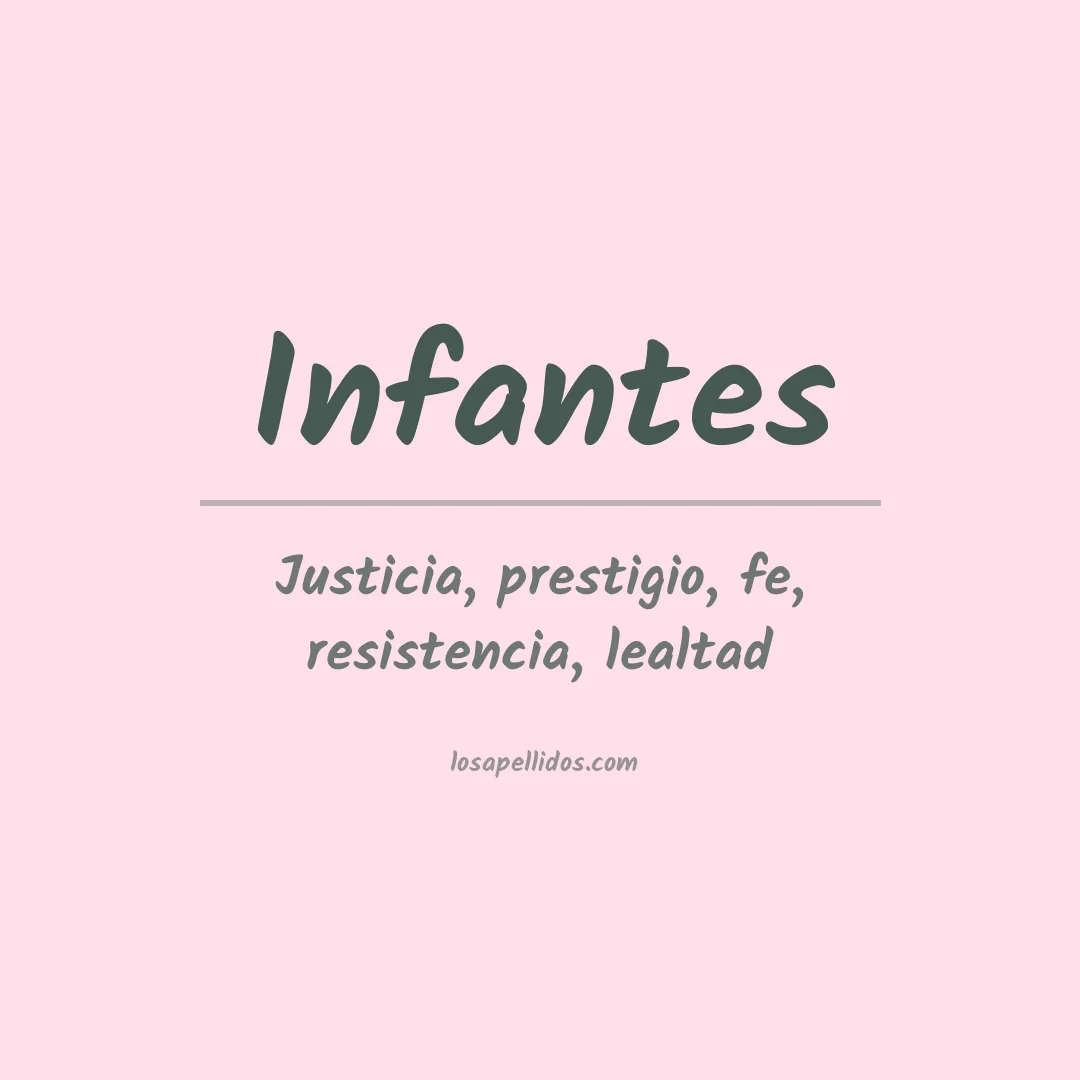 Apellido Infantes
