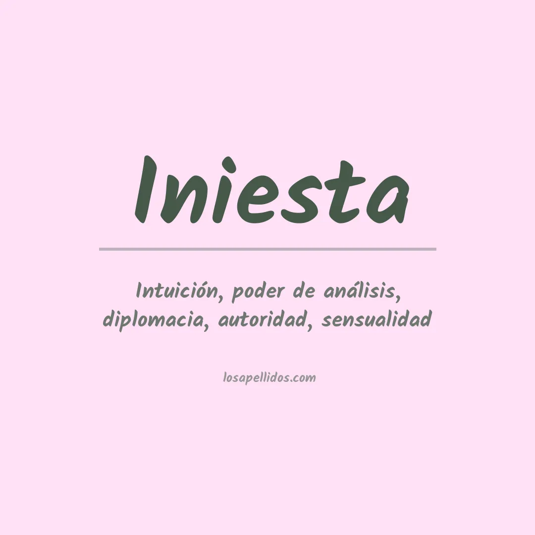 Apellido Iniesta