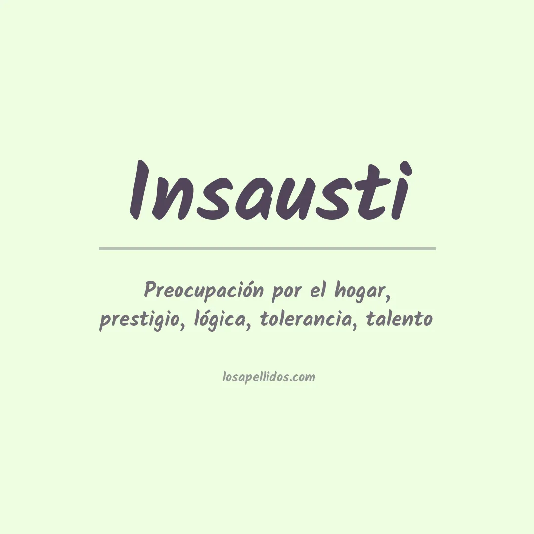 Apellido Insausti