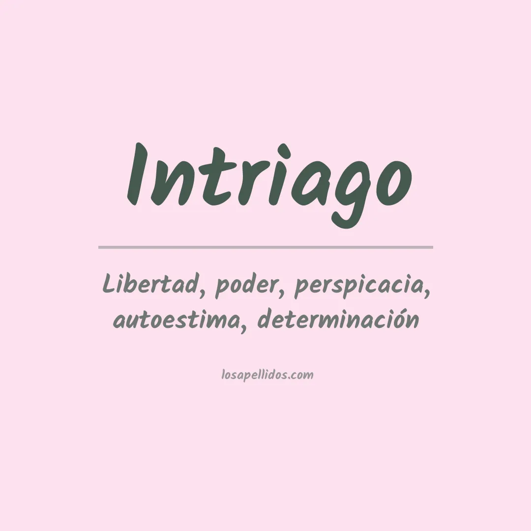 Apellido Intriago