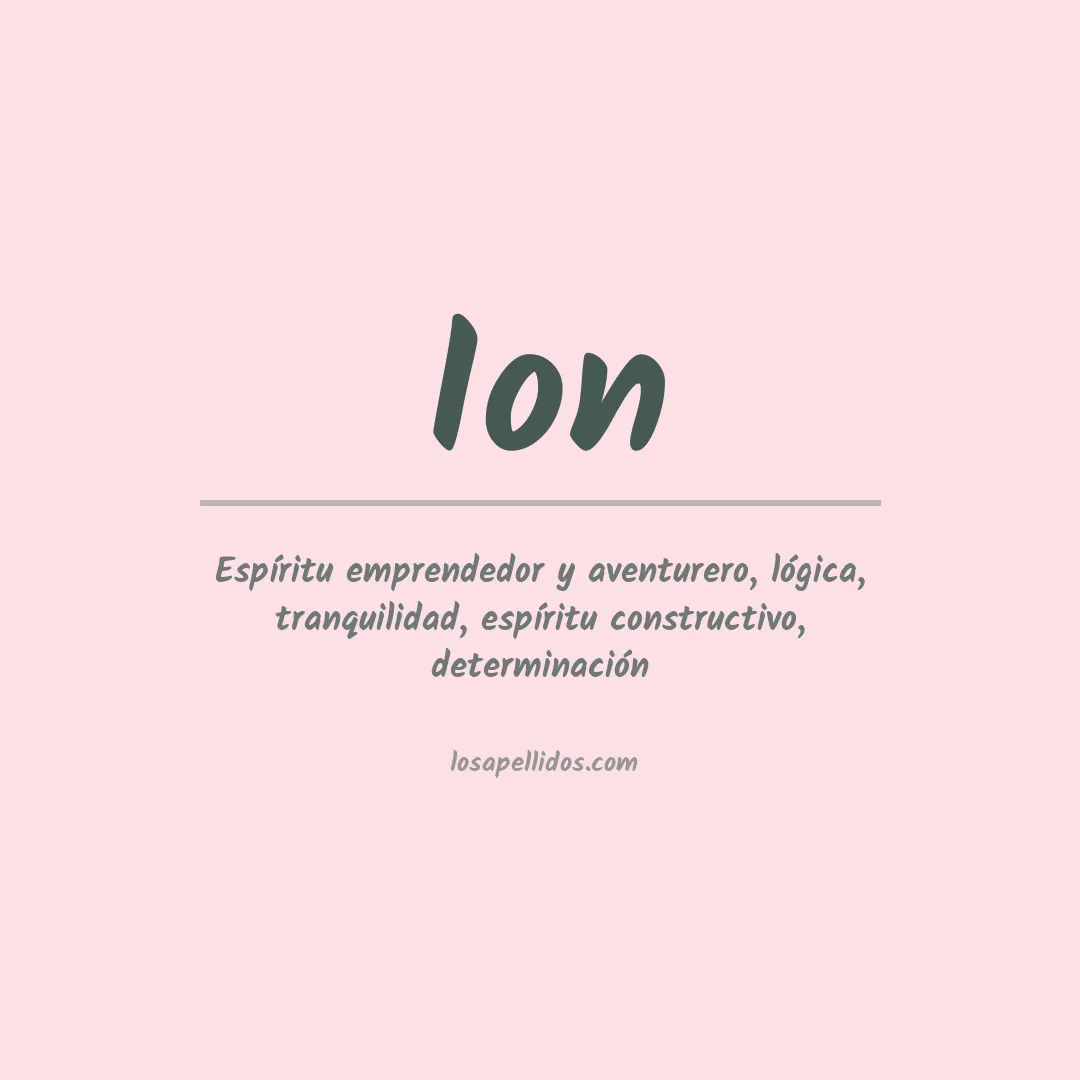 Apellido Ion