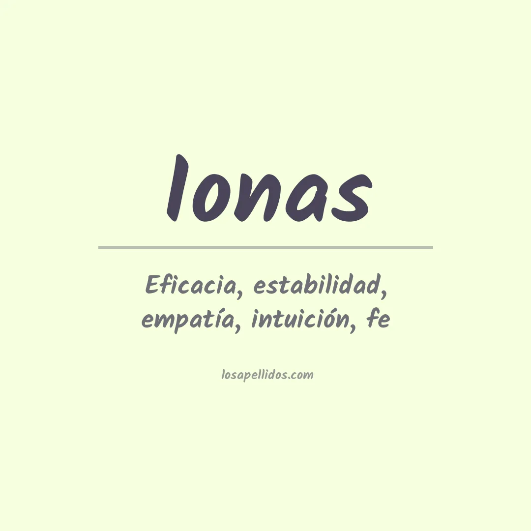 Apellido Ionas