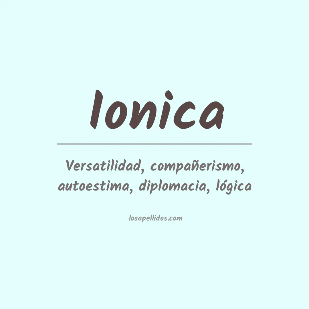 Apellido Ionica