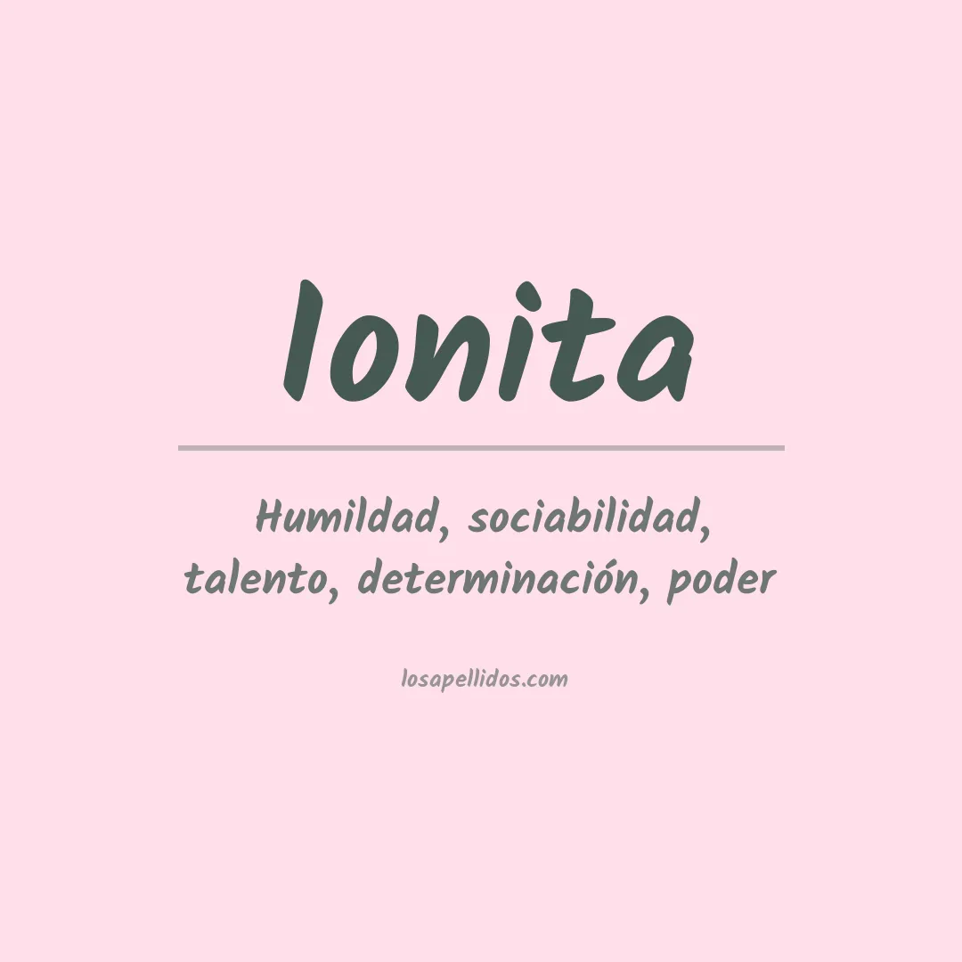 Apellido Ionita