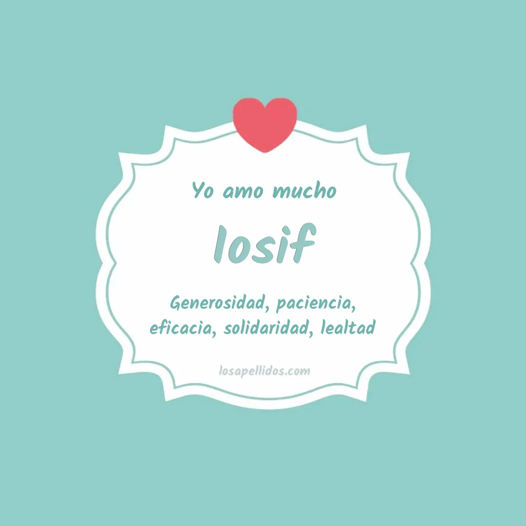 Yo amo mucho Iosif