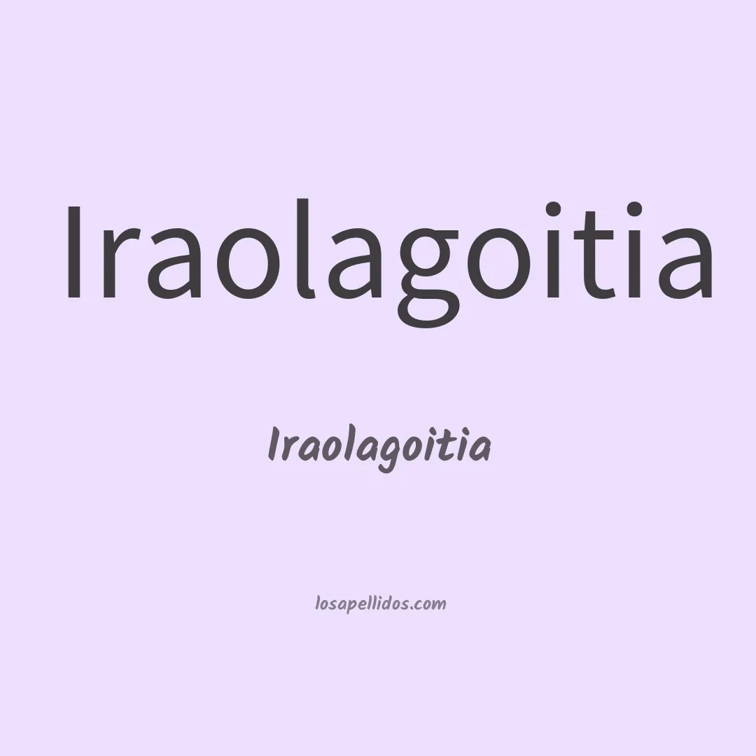 Iraolagoitia en chino