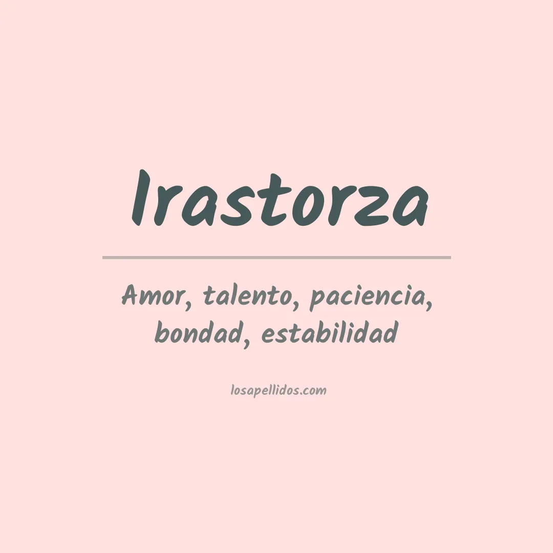 Apellido Irastorza