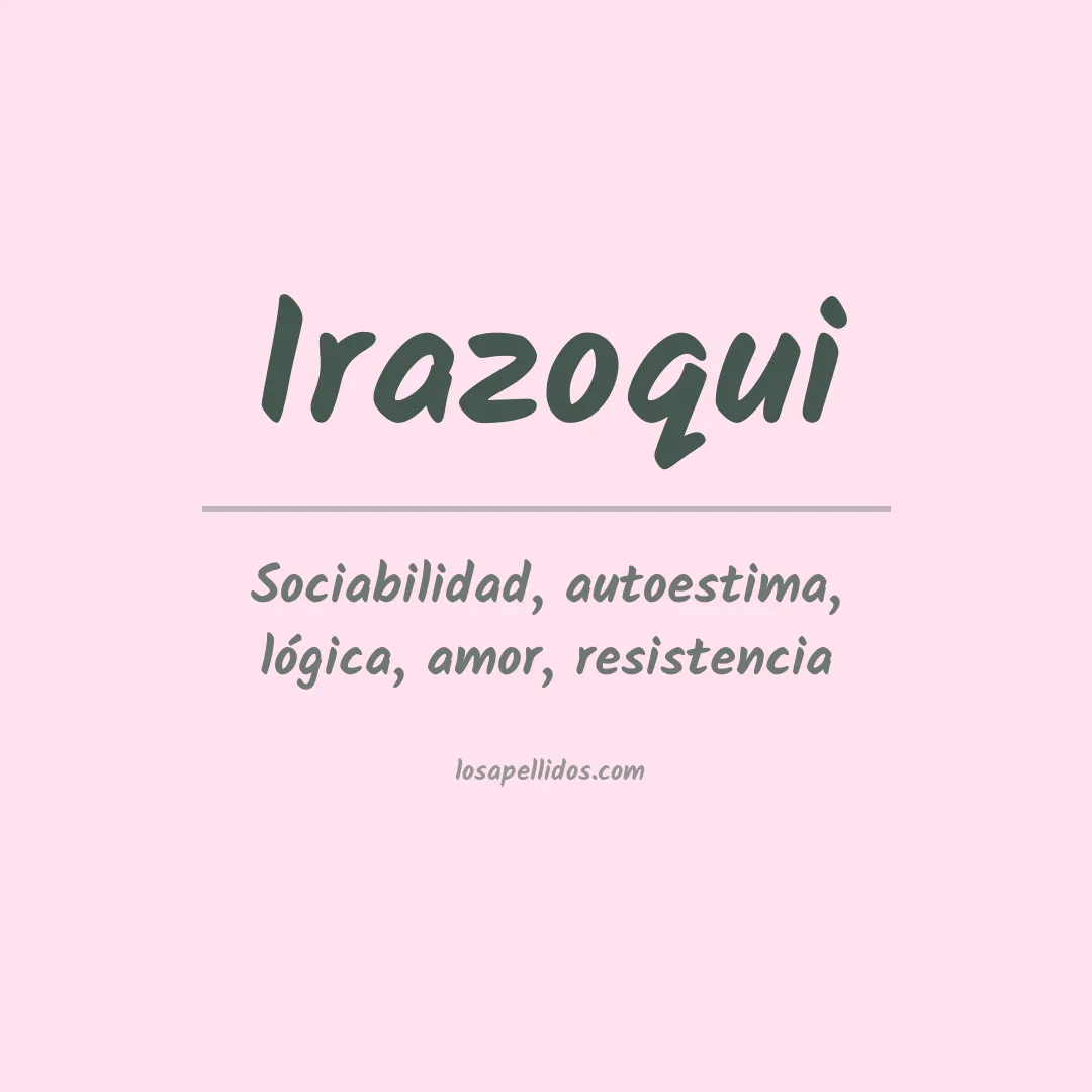 Apellido Irazoqui
