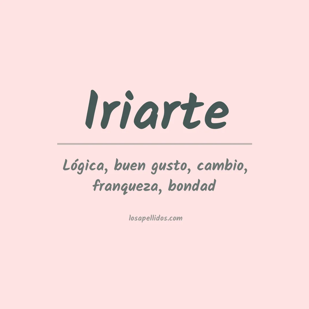 Apellido Iriarte