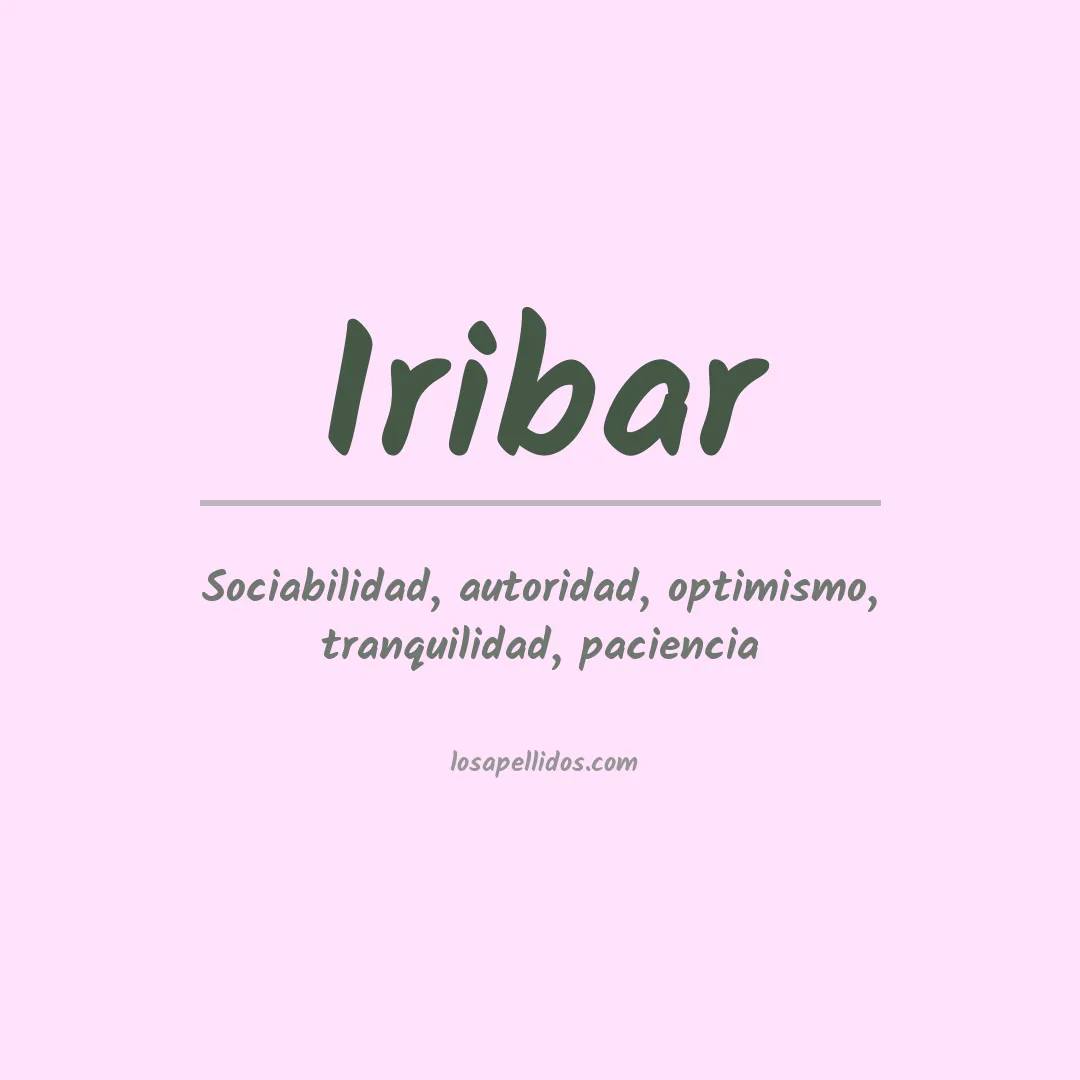 Apellido Iribar