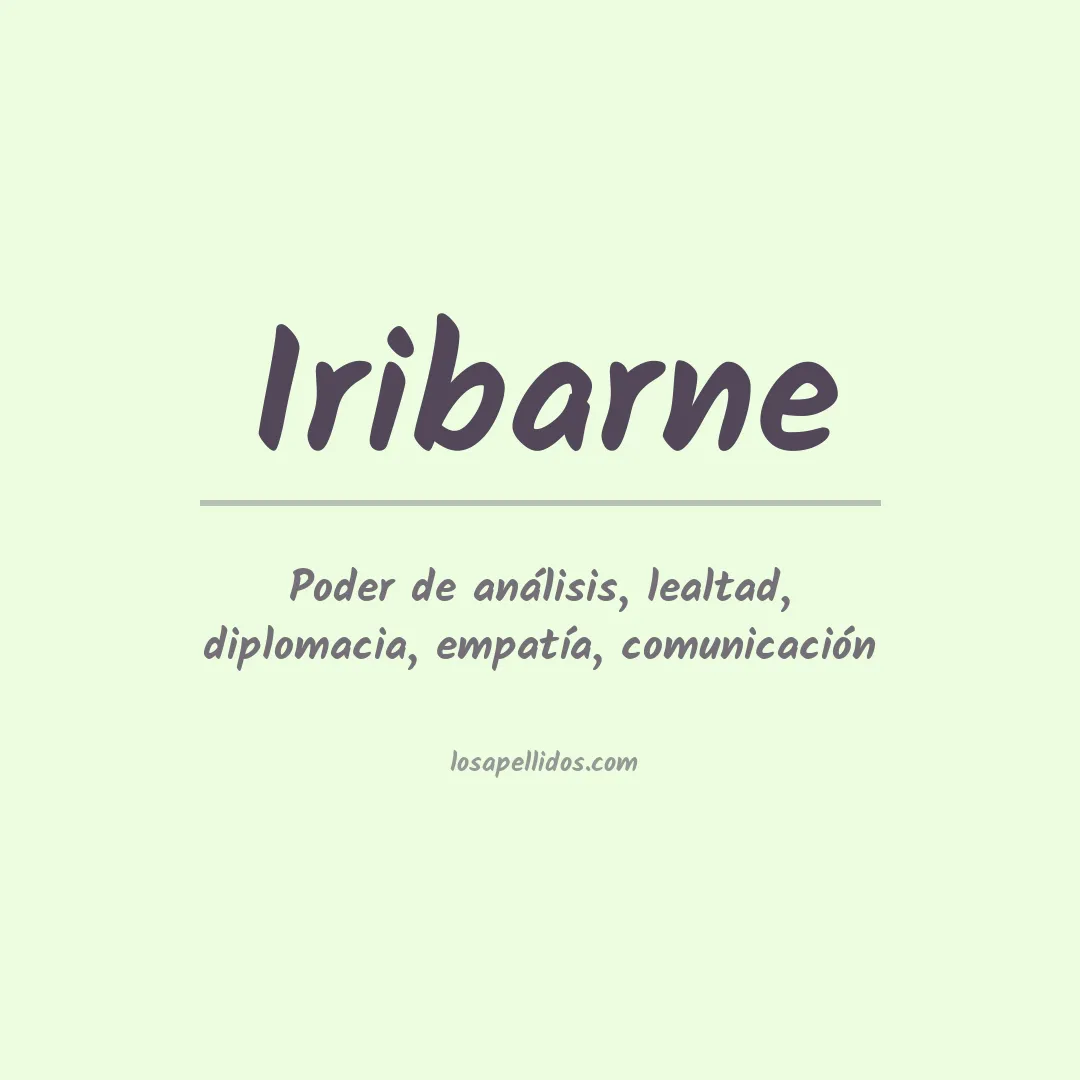 Apellido Iribarne