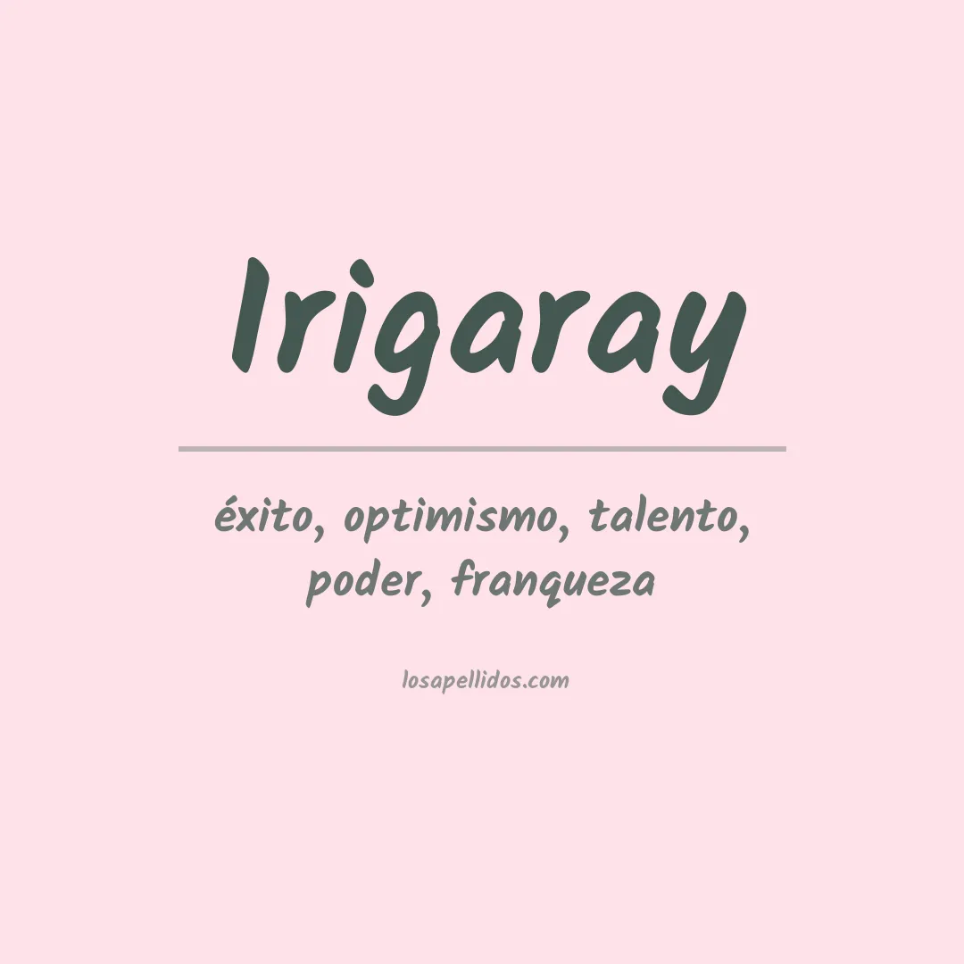 Apellido Irigaray