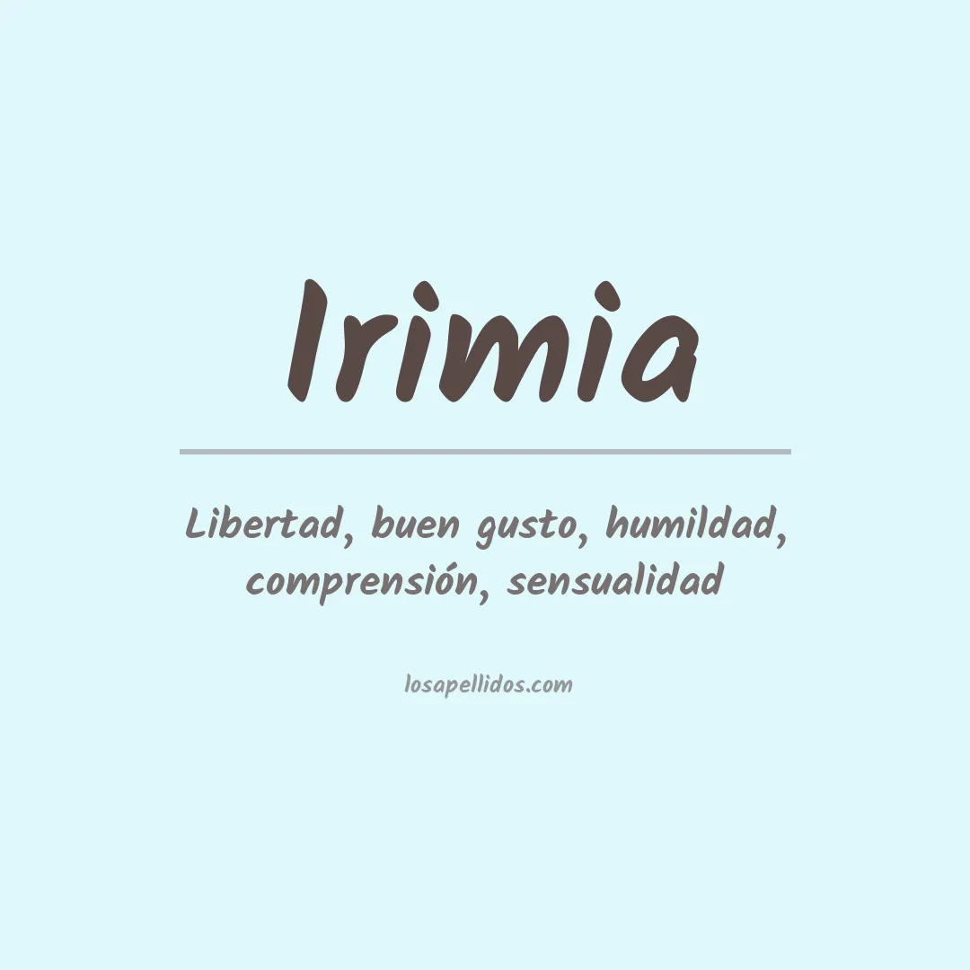 Apellido Irimia