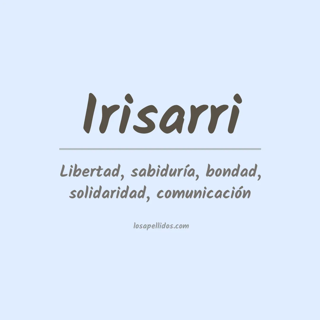 Apellido Irisarri