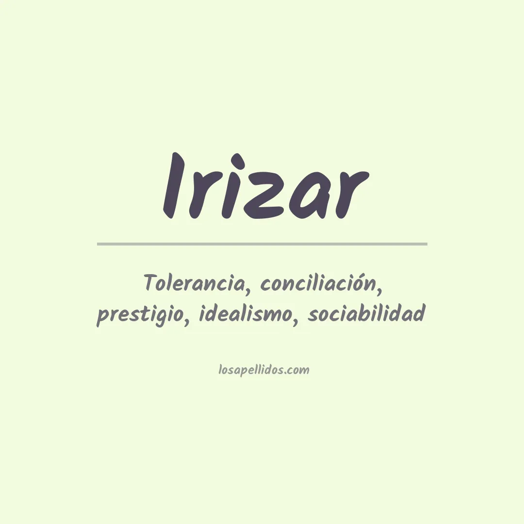 Apellido Irizar