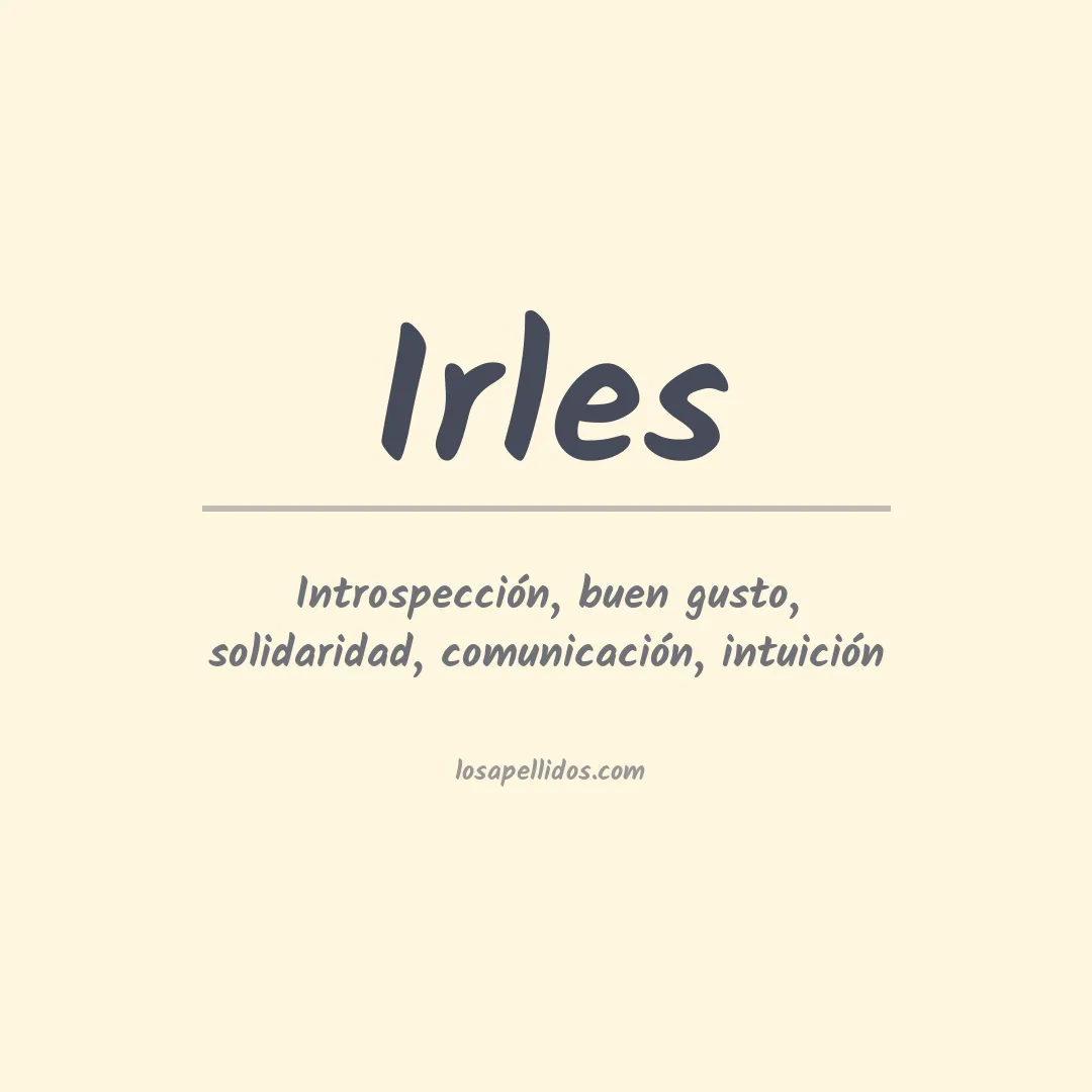 Apellido Irles