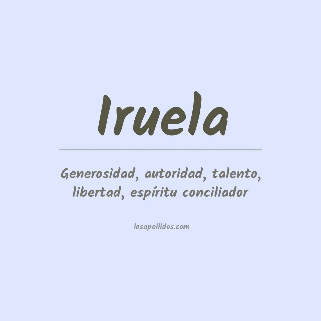 Apellido Iruela