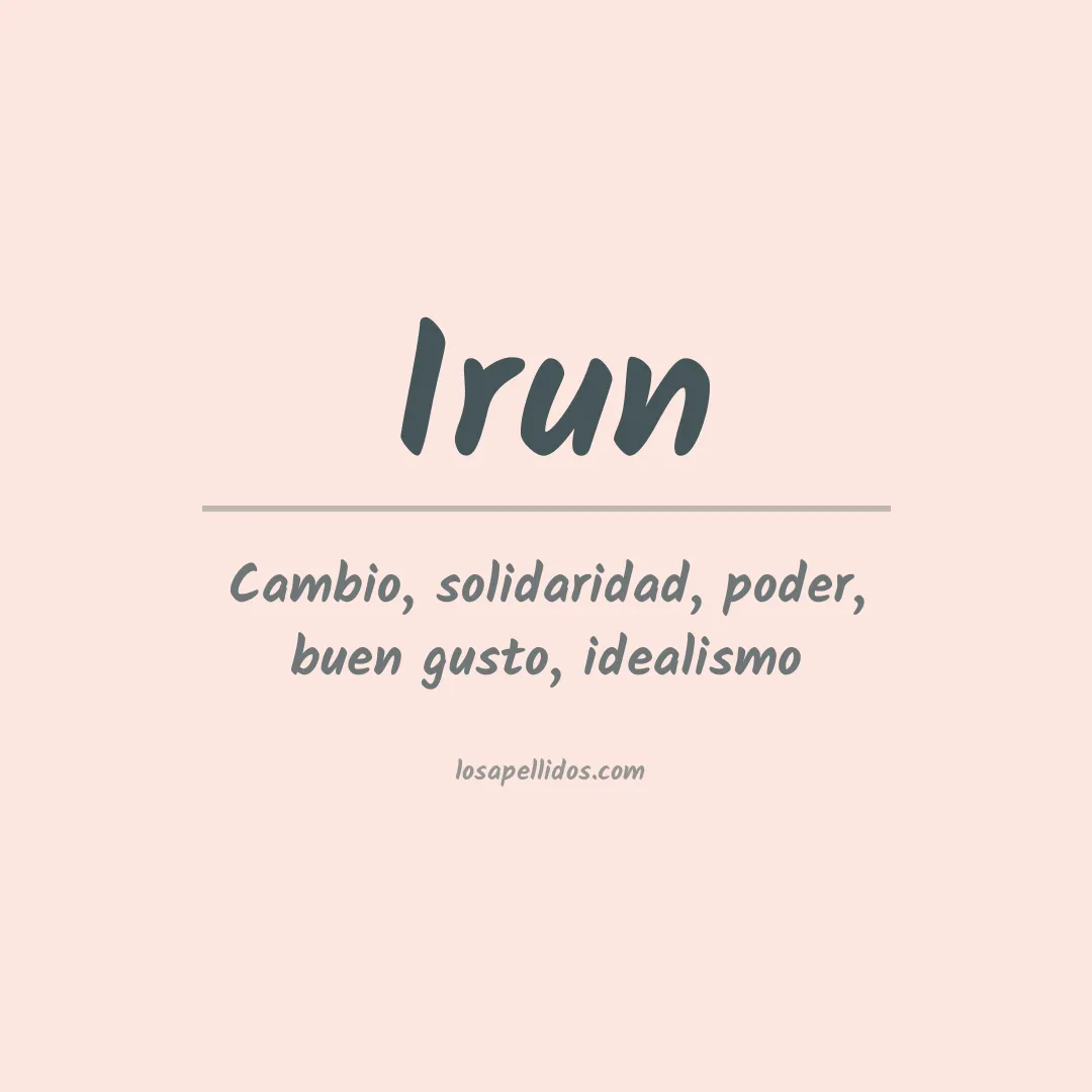 Apellido Irun